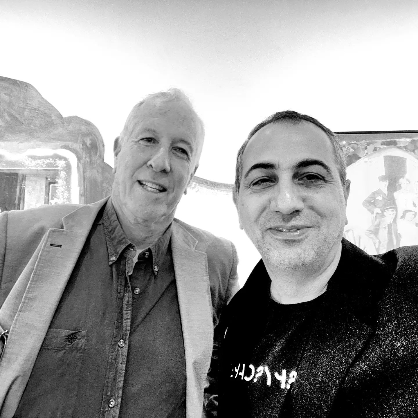 Gad Shimron, former Mossad and our speaker (left) with our CEO, Avner Avraham